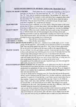 "Notes for record of journey times for tram route 12"  - p1