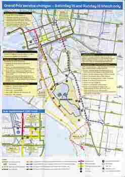 "Tram service changes due to Grand Prix"