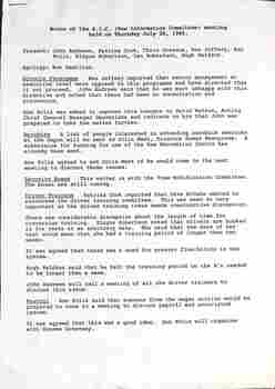 "Notes Kew Depot Informatioin Committee" - p1