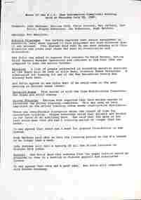 "Notes Kew Depot Informatioin Committee" - p1