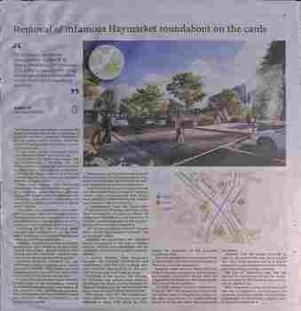 Haymarket round about removal?