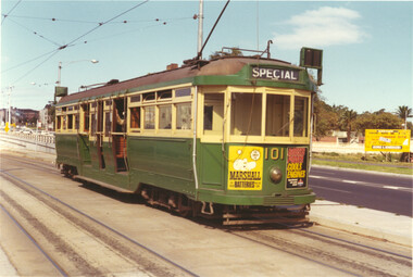 Photograph - L class tram 101, Norm Cross, early 1970s