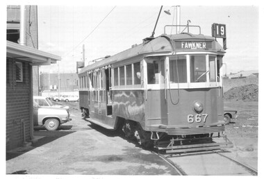 W3 class tram 667 Brunswick Depot