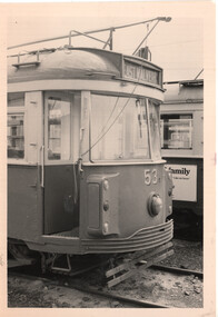 Front of VR 53 showing marker lights