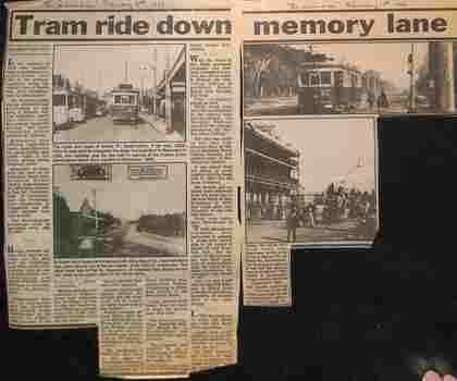 "Tram ride down memory lane"