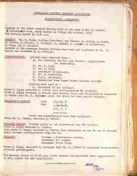 AETA Minutes book 4 - sample page