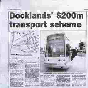 "Docklands' $200m transport scheme"