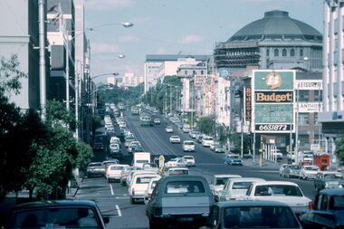La Trobe St prior to Museum Station work