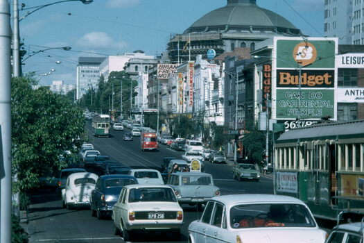 La Trobe St prior to Museum Station work