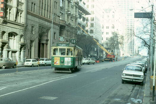 Collins St track work and single line running - 1