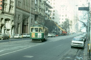 Collins St track work and single line running - 1