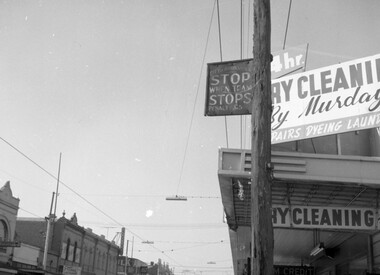 Tram stop sign - Brunswick
