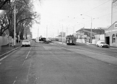 La Trobe St diversion for Flagstaff Station construction