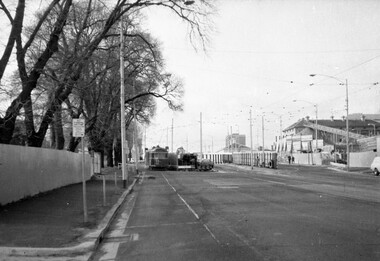 Negative - La Trobe St diversion for Flagstaff Station construction, Hugh Ballment, mid 1970s