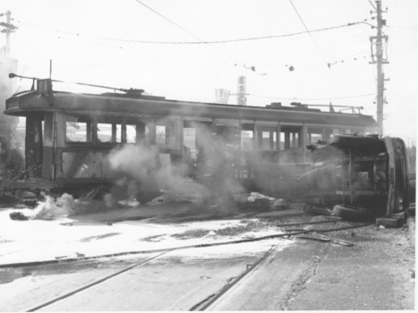 W5 class 743 and truck collision in Thornbury