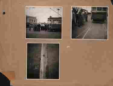 Photograph - Personel Photographs - MMTB, "The Perway stages a derailment", 1953
