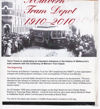 PMTT Malvern Depot Centenary