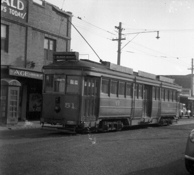 VR tram 51 at Black Rock terminus.