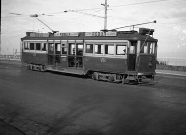 VR trams 40 at Brighton Beach.