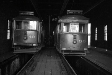 VR trams 49 & 50 at Sandringham depot