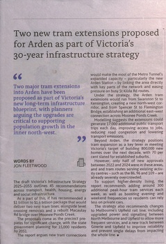 "Victoria Infrastructure Stategy 2025 -2055' - NW City News extract