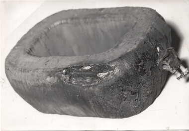 Damaged tram motor field coil