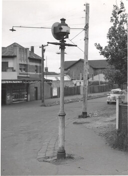 Tramway / Railway disc signal at Elsternwick
