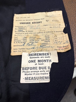 Uniform Receipt - dated 18/4/1955