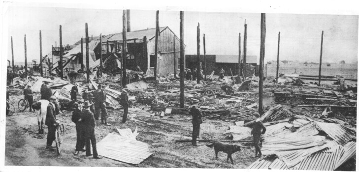 Aftermath of Elwood Tram Depot fire 