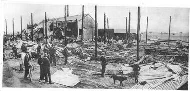 Aftermath of Elwood Tram Depot fire 