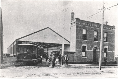 NMETL crossbench car Essendon Tram depot
