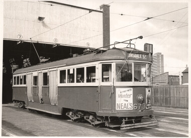 MMTB W4 673 at South Melbourne Depot