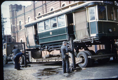 Slide - MMTB, SEC, and VR tramway operations set of 12, Hugh Ballment, 1950s to 1980s