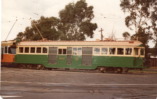 MMTB W2 class tram 442 at Preston Workshops