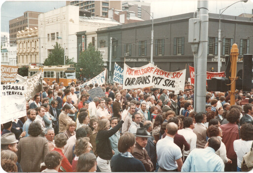 Protest against St KIlda/Port Melbourne light rail conversion