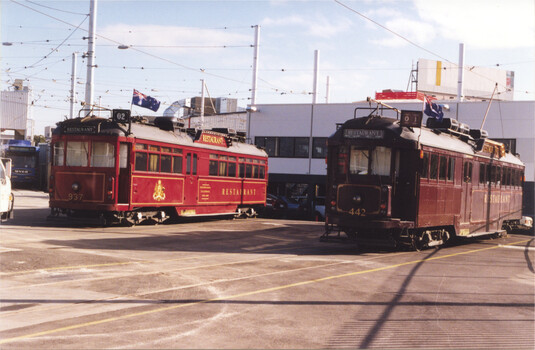 Restaurant trams 937 and 442 Southbank