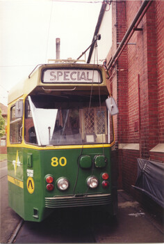 Tram Z1 80 at Preston workshops - 2