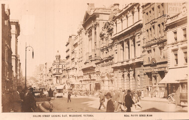 "Collins Street looking east Melbourne"