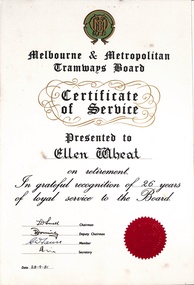 Certificate of Service - Ellen Wheat