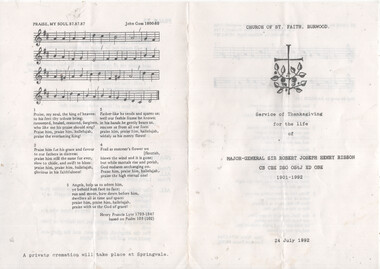 "Service for Sir Robert Risson"