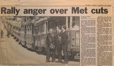 "Rally anger over Met cuts"