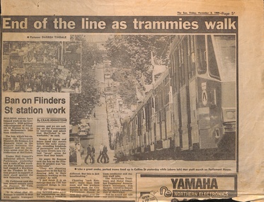 "End of the line as trammies walk"