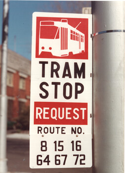 Tram stop signage -2
