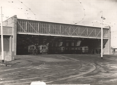Brunswick Tram depot and W5 class trams