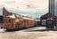 South Melbourne per way yard and tram 8W - c1984