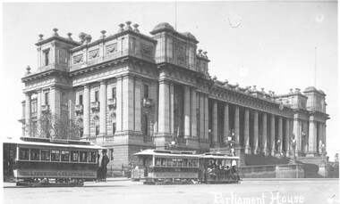 Cable Trams outside Parliament House