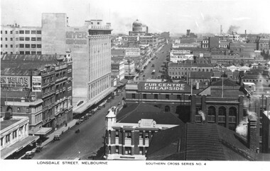 Lonsdale Street Melbourne aerial