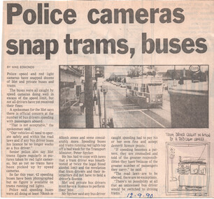 "Police cameras snap trams, buses"