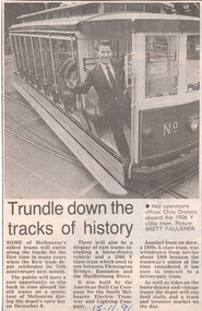"Trundle down the tracks of history"