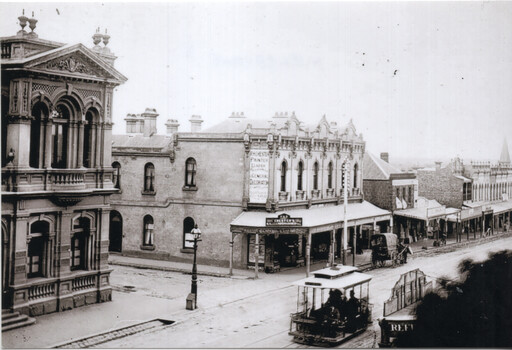 Cable tram High Street Northcote Town Hall